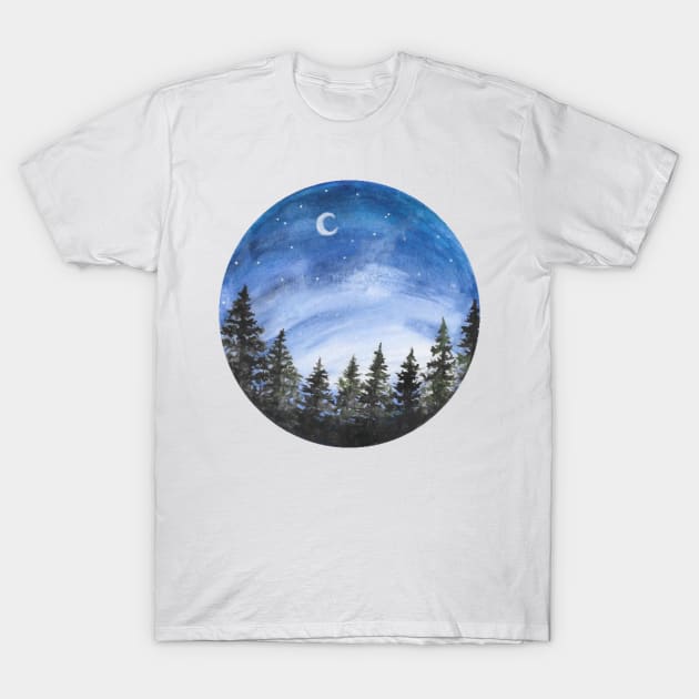 Watercolor Skyscape T-Shirt by celesters1067